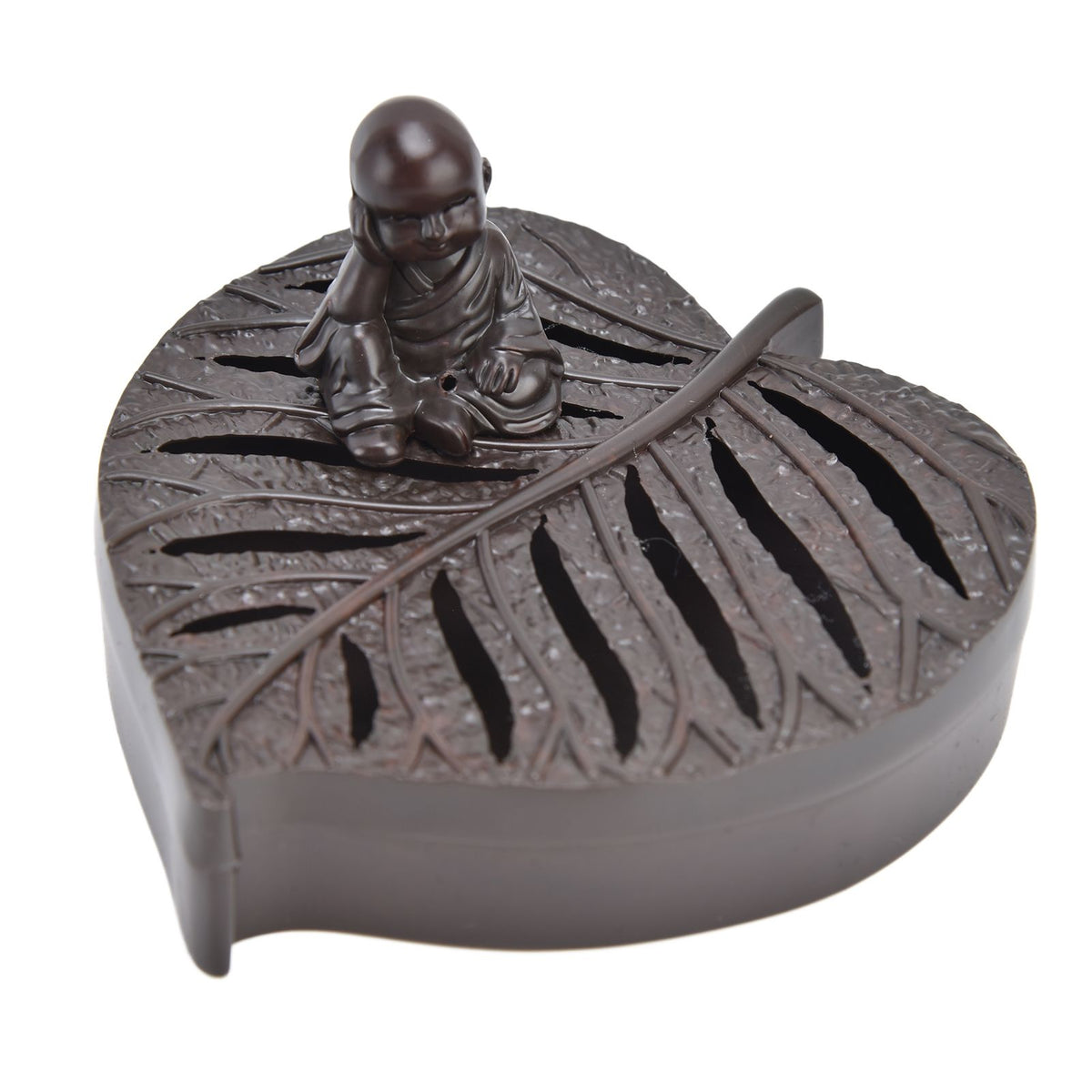 Incense Holder Burners Leaf Shape Mini Exquisite Durable Easy Clean Relieve Mood Home Decoration