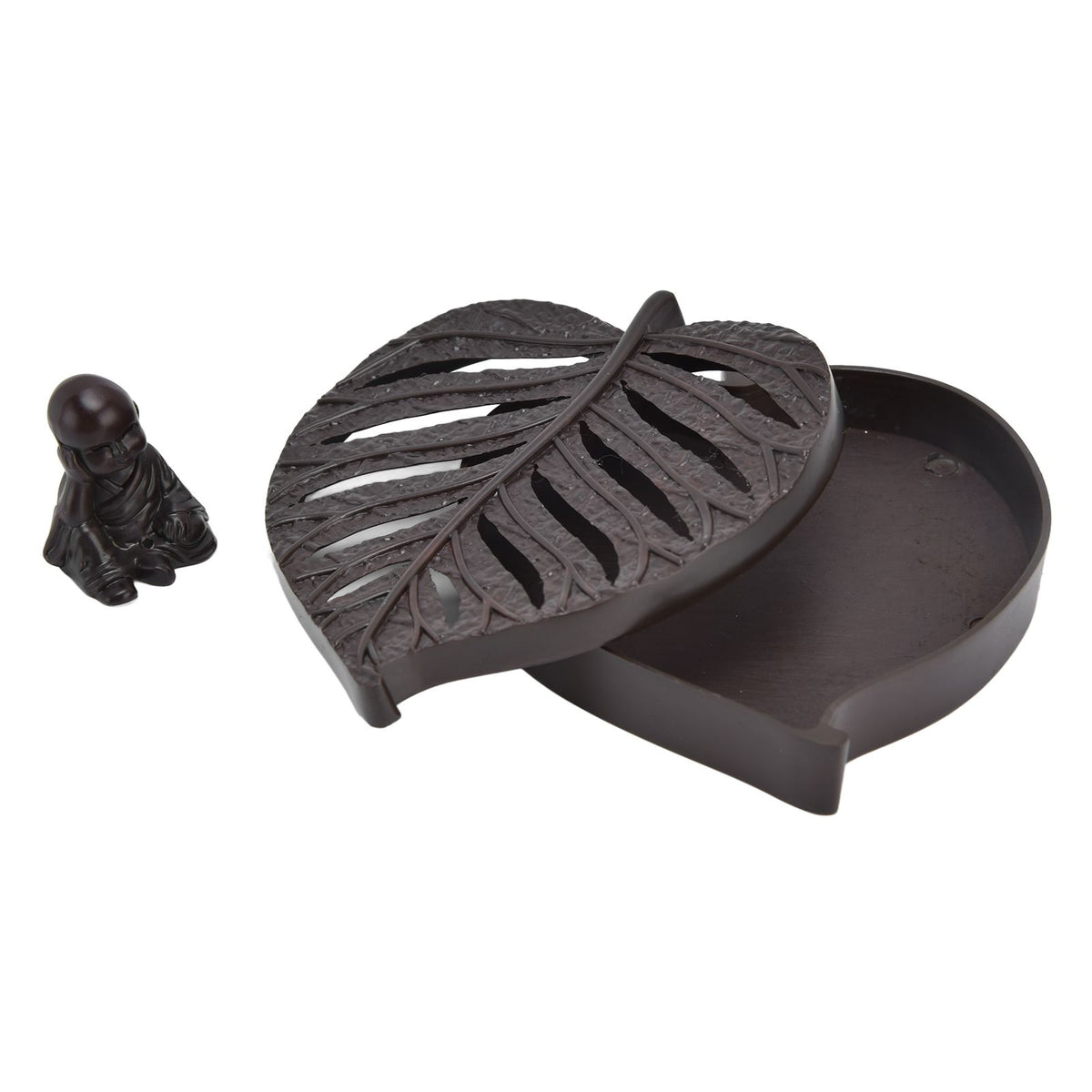 Incense Holder Burners Leaf Shape Mini Exquisite Durable Easy Clean Relieve Mood Home Decoration