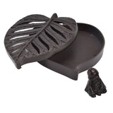 Incense Holder Burners Leaf Shape Mini Exquisite Durable Easy Clean Relieve Mood Home Decoration