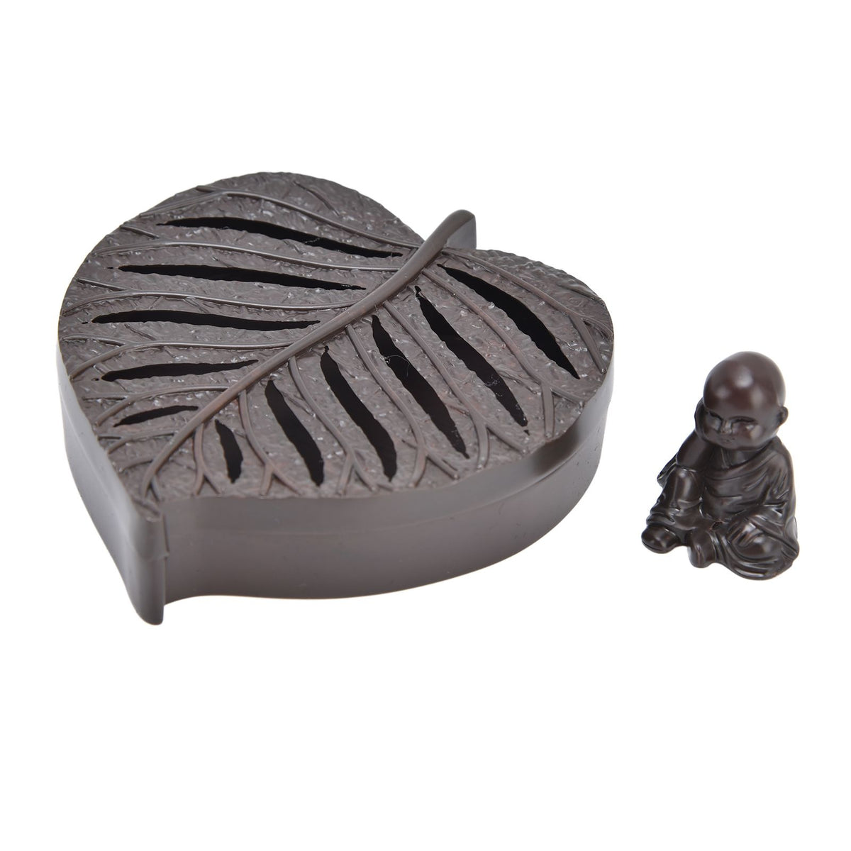 Incense Holder Burners Leaf Shape Mini Exquisite Durable Easy Clean Relieve Mood Home Decoration