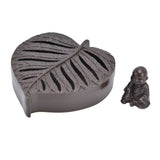 Incense Holder Burners Leaf Shape Mini Exquisite Durable Easy Clean Relieve Mood Home Decoration - Extra Image