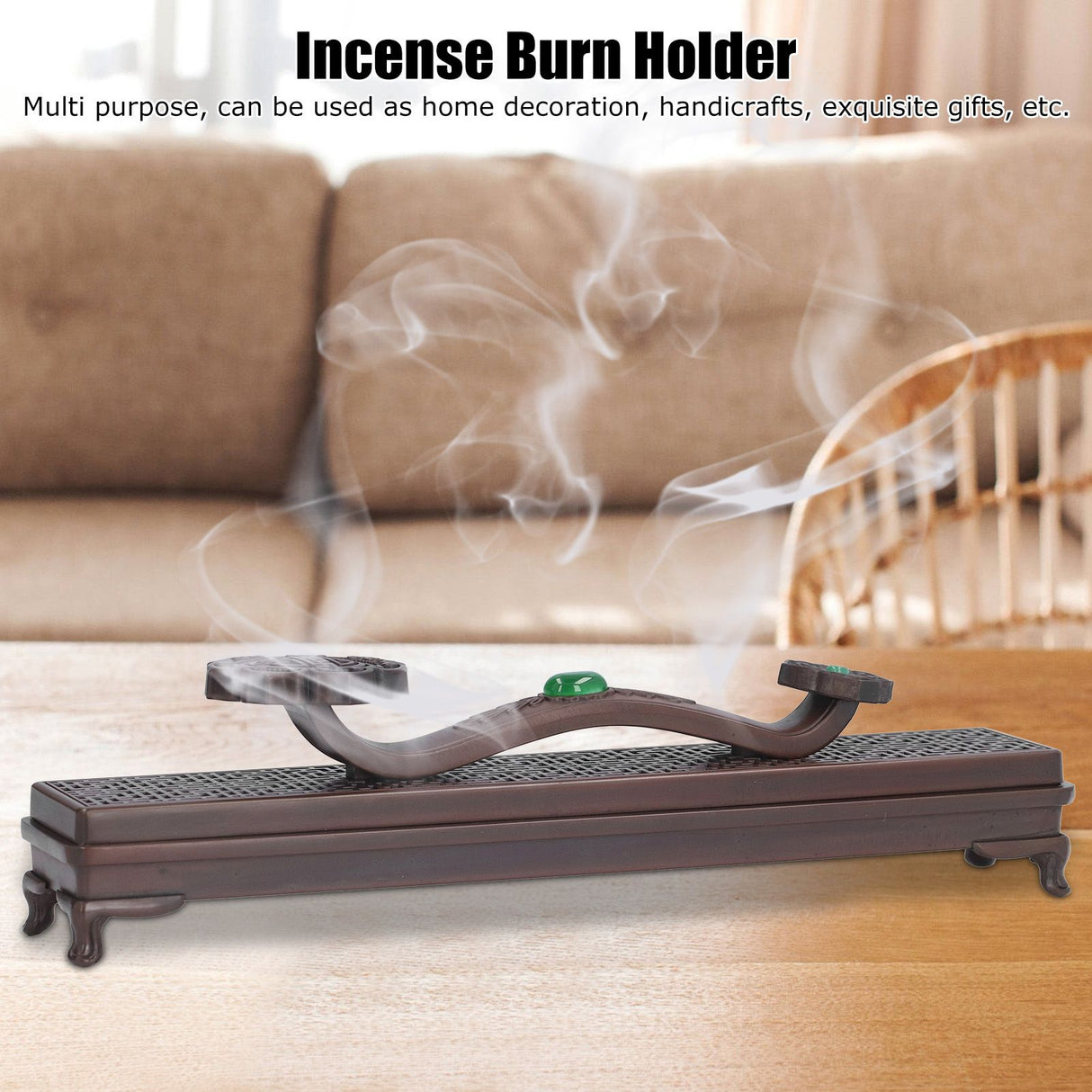 Incense Holder Elegant Appearance Hollow Design Exquisite Workmanship Smoother Texture Incense Burners for Tea Rooms