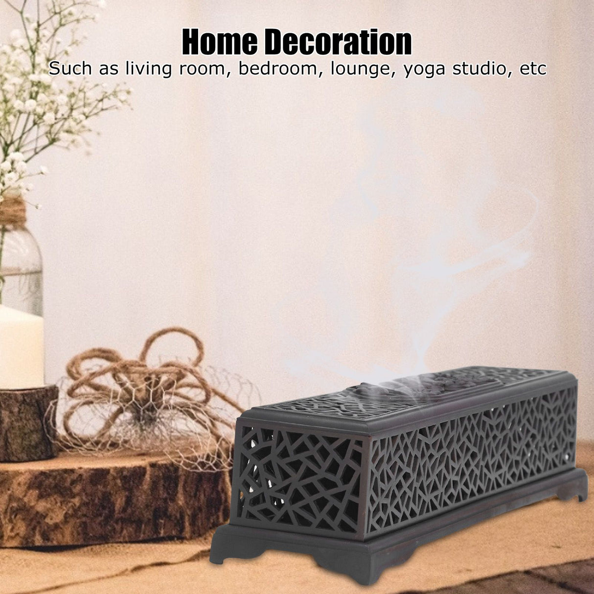 Incense Holder Burners Chinese Classical Lotuses Patten Exquisite Workmanship Use Safety Many Uses Home Decoration