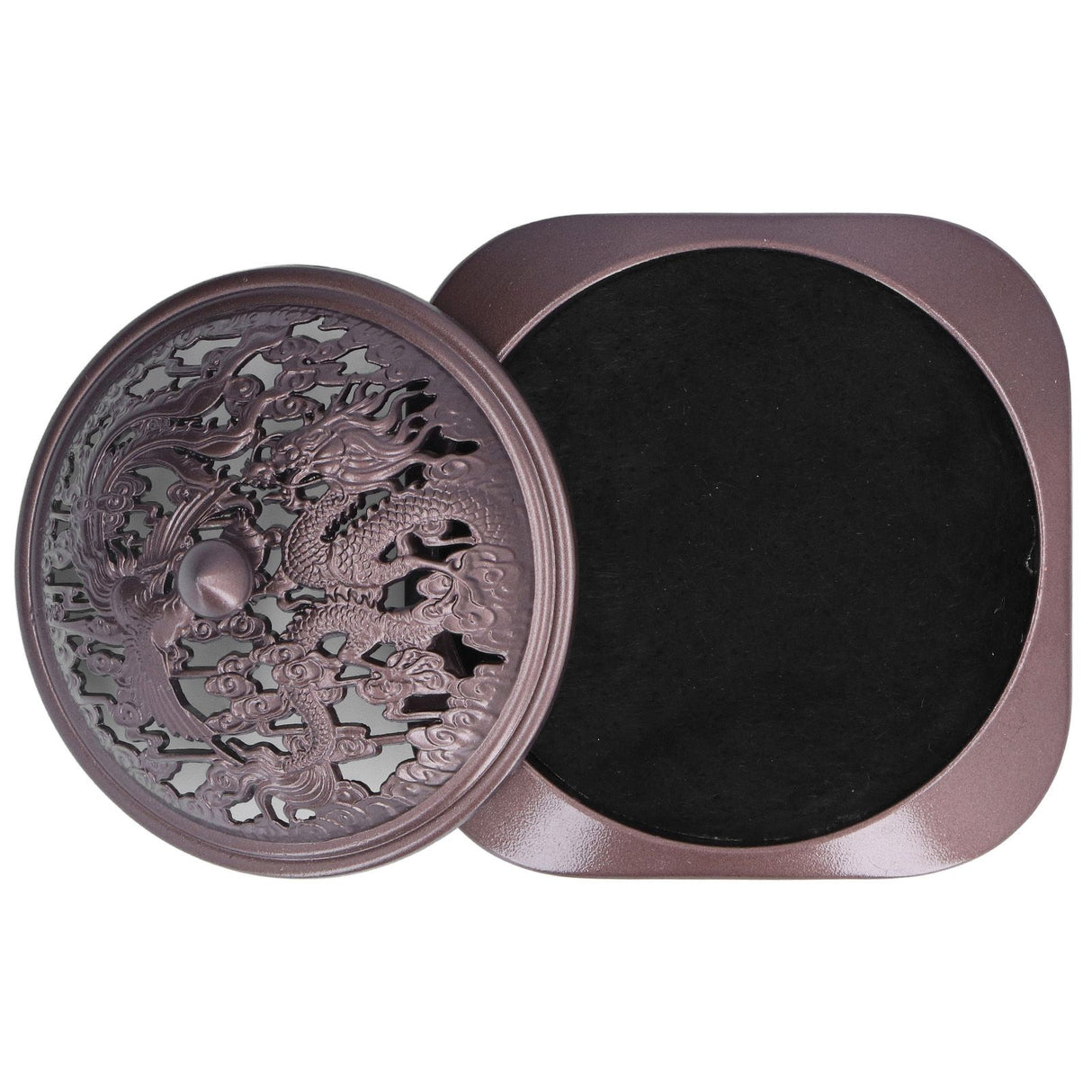 Incense Burner Antique Style Sturdy Durable Copper Alloy Glossy Exquisite Multifunction Powder Incense Burner