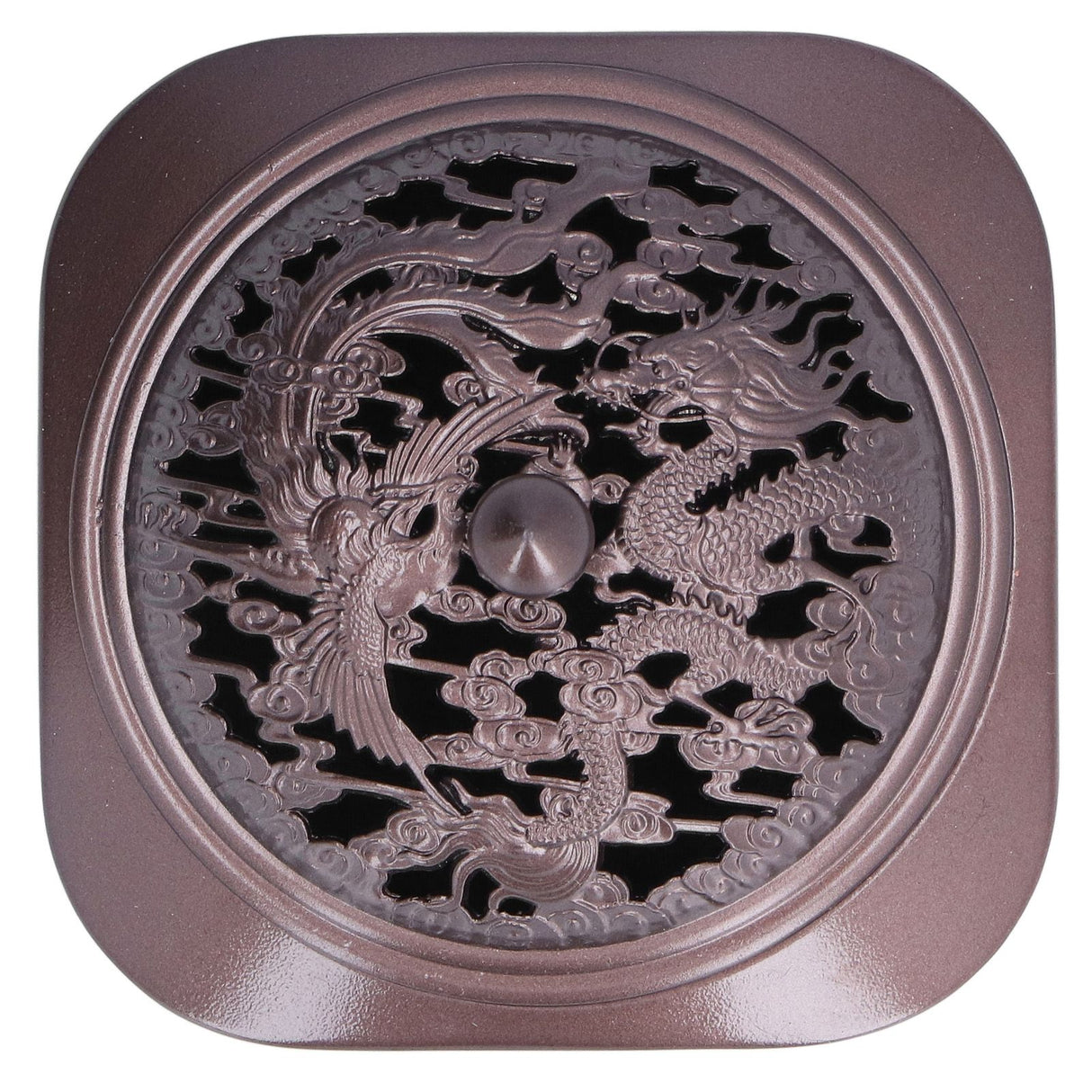 Incense Burner Antique Style Sturdy Durable Copper Alloy Glossy Exquisite Multifunction Powder Incense Burner