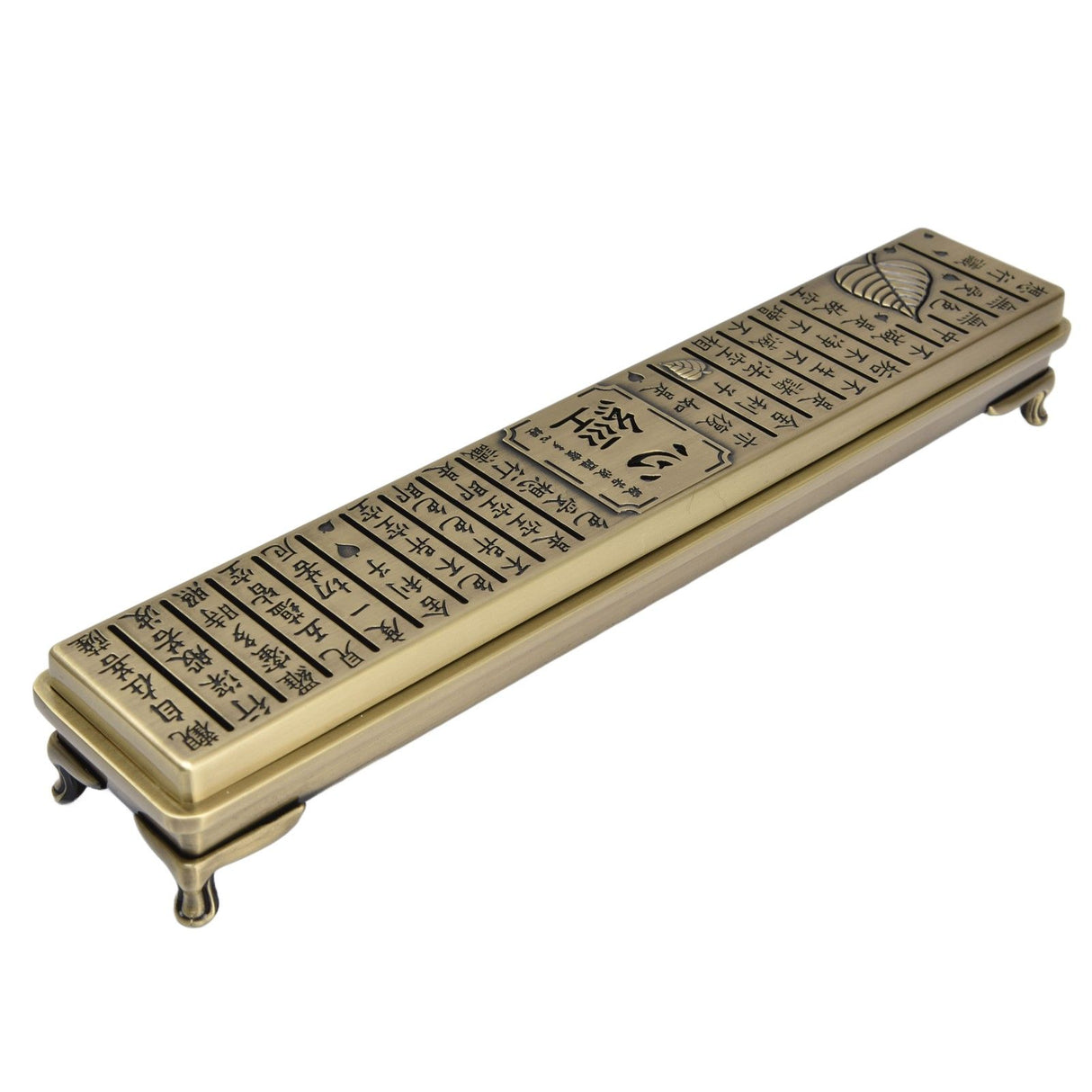 Antique Incense Burner Box Bedroom Aroma Burner Zinc Alloy Incense Stick Holder for Household