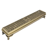 Antique Incense Burner Box Bedroom Aroma Burner Zinc Alloy Incense Stick Holder for Household - Front View