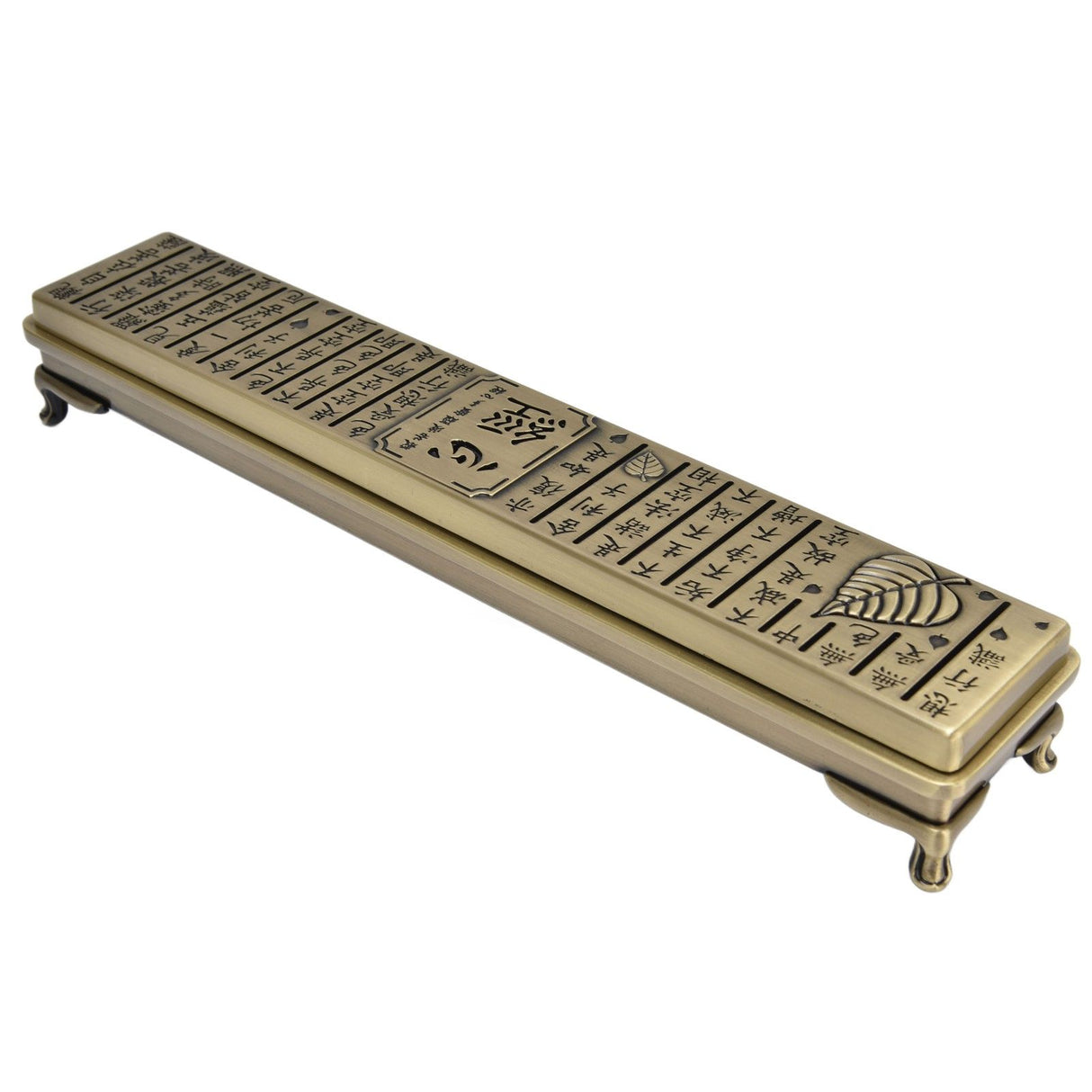 Antique Incense Burner Box Bedroom Aroma Burner Zinc Alloy Incense Stick Holder for Household