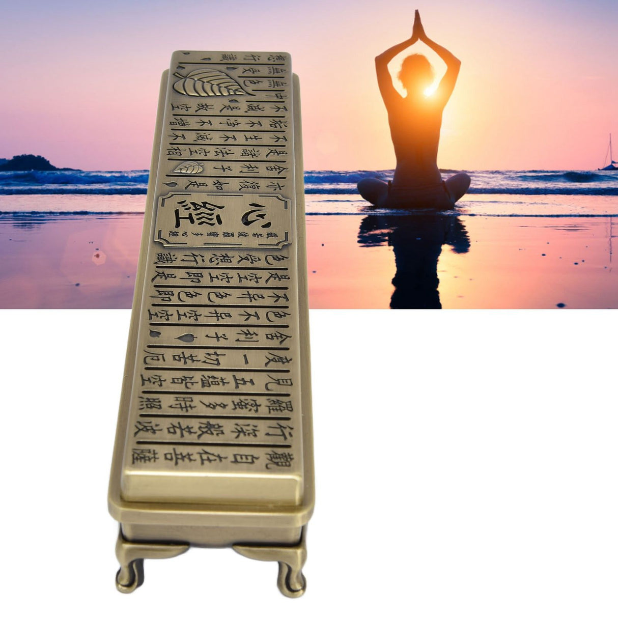 Antique Incense Burner Box Bedroom Aroma Burner Zinc Alloy Incense Stick Holder for Household