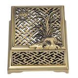 Incense Holder Multipurpose Zinc Alloy Incense Stand with Fireproof Cotton for Home Decoration