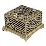 Incense Holder Multipurpose Zinc Alloy Incense Stand with Fireproof Cotton for Home Decoration