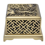 Incense Holder Multipurpose Zinc Alloy Incense Stand with Fireproof Cotton for Home Decoration