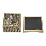 Incense Holder Multipurpose Zinc Alloy Incense Stand with Fireproof Cotton for Home Decoration - Extra Image