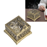 Incense Holder Multipurpose Zinc Alloy Incense Stand with Fireproof Cotton for Home Decoration
