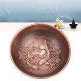 Retro Home Incense Burner Copper Alloy Smoked Incense Burner Holder for Study Room Entrance HallRed Copper 277