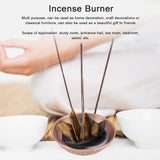 Retro Home Incense Burner Copper Alloy Smoked Incense Burner Holder for Study Room Entrance HallRed Copper 277