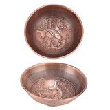 Retro Home Incense Burner Copper Alloy Smoked Incense Burner Holder for Study Room Entrance HallRed Copper 277