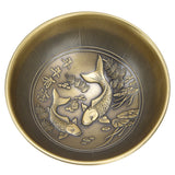 Retro Home Incense Burner Copper Alloy Smoked Incense Burner Holder for Study Room Entrance HallBronze 278 - Close-Up Angle