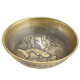 Retro Home Incense Burner Copper Alloy Smoked Incense Burner Holder for Study Room Entrance HallBronze 278 - Extra Image