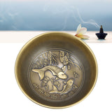Retro Home Incense Burner Copper Alloy Smoked Incense Burner Holder for Study Room Entrance HallBronze 278 - Extra Image