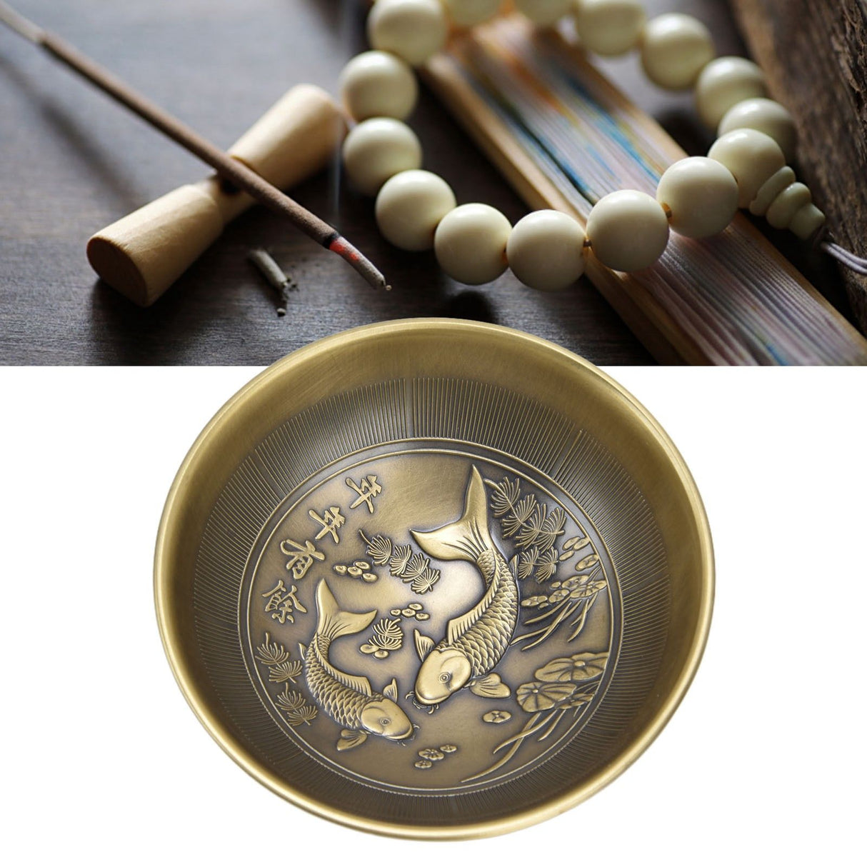 Retro Home Incense Burner Copper Alloy Smoked Incense Burner Holder for Study Room Entrance HallBronze 278