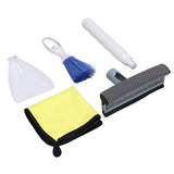 Car Cleaning Kit Multipurpose Portable Automobile Interior Wash Cloth Brush for Seats Windshield - Top-Down View