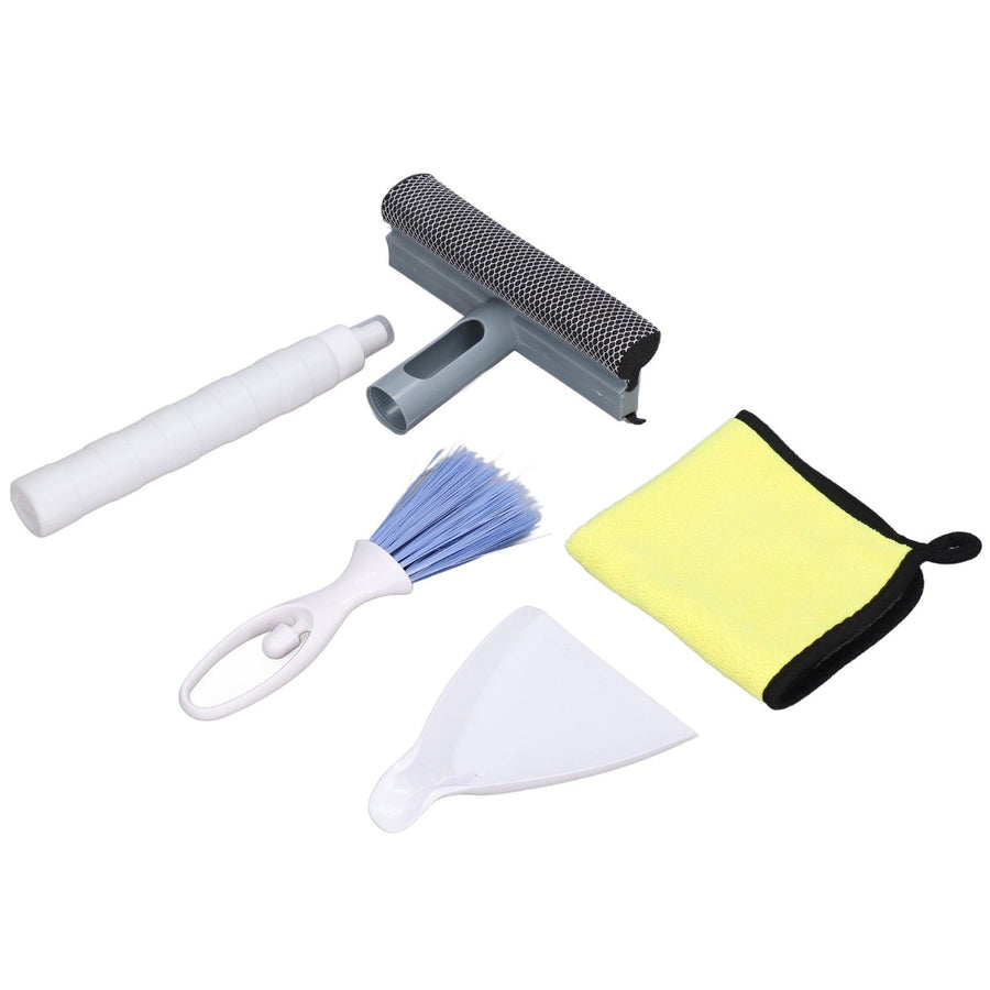 Car Cleaning Kit Multipurpose Portable Automobile Interior Wash Cloth Brush for Seats Windshield