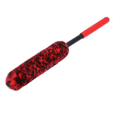 Universal Car Wheel Hub Cleaning Brush Flexible Long Handle Car Tire Detailing Brush Red
