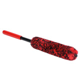 Universal Car Wheel Hub Cleaning Brush Flexible Long Handle Car Tire Detailing Brush Red - Close-Up Angle