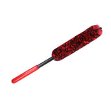 Universal Car Wheel Hub Cleaning Brush Flexible Long Handle Car Tire Detailing Brush Red