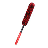 Universal Car Wheel Hub Cleaning Brush Flexible Long Handle Car Tire Detailing Brush Red