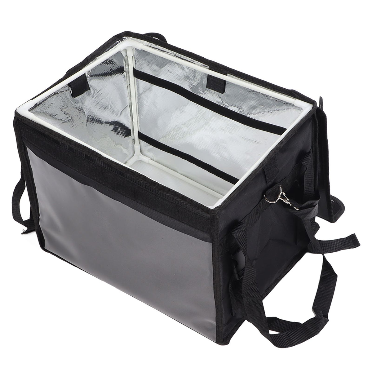Food Delivery Bag Waterproof Multi Layer Design Large Capacity Cushioning Effect Internal Support Structure Backpack
