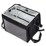 Food Delivery Bag Waterproof Multi Layer Design Large Capacity Cushioning Effect Internal Support Structure Backpack - Close-Up Angle