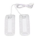 Shoe Deodorizer Dryer Portable USB Electric Shoes Dryer for Gloves Socks Jewelry Box White