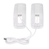 Shoe Deodorizer Dryer Portable USB Electric Shoes Dryer for Gloves Socks Jewelry Box White - Extra Image