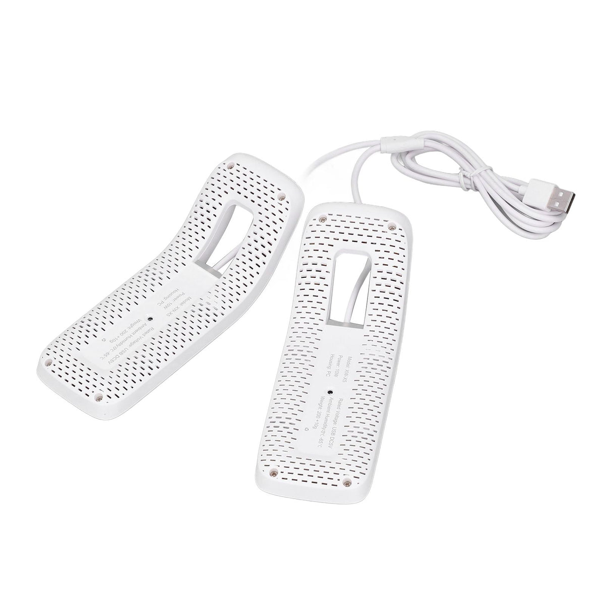Shoe Deodorizer Dryer Portable USB Electric Shoes Dryer for Gloves Socks Jewelry Box White