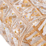 Crystal Makeup Brush Holder European Style Rounded Crystal Glass Cosmetic OrganizerGold