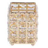 Makeup Brush Holder European Style Make Up Storage Cup for Bathroom Home Bedroom OfficeGold