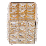 Makeup Brush Holder European Style Make Up Storage Cup for Bathroom Home Bedroom OfficeGold - 45-Degree Angle