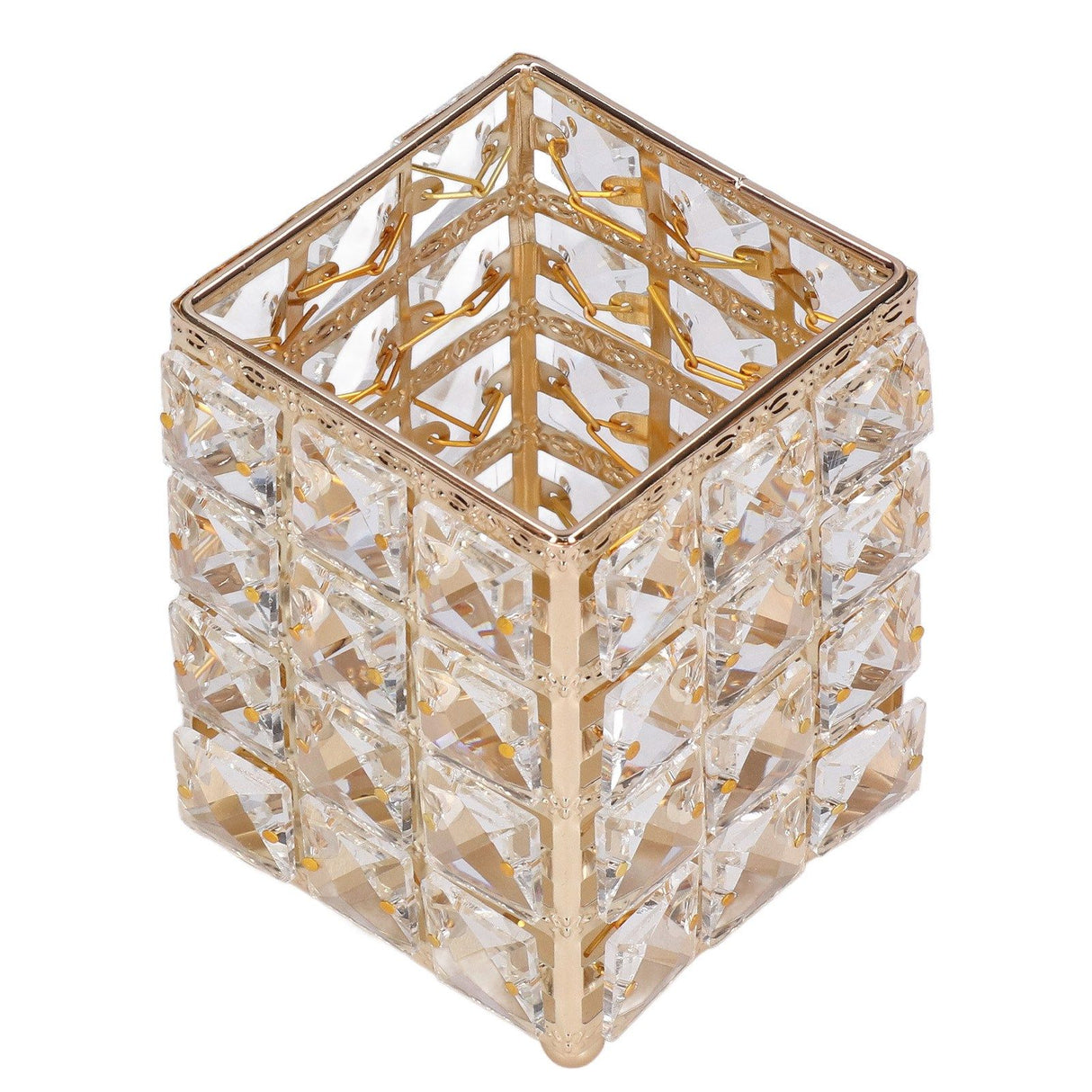 Makeup Brush Holder European Style Make Up Storage Cup for Bathroom Home Bedroom OfficeGold
