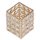 Makeup Brush Holder European Style Make Up Storage Cup for Bathroom Home Bedroom OfficeGold