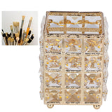 Makeup Brush Holder European Style Make Up Storage Cup for Bathroom Home Bedroom OfficeGold