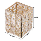Makeup Brush Holder European Style Make Up Storage Cup for Bathroom Home Bedroom OfficeGold - Extra Image