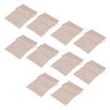 10Pcs Cotton Linen Bag Small Storage Drawstring Bag 9 X 6.7in Reusable Storage Bag for Bread Flowers