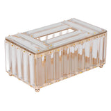 Tissues Box Gold Plating Process Fine Workmanship Simple Fashion Multi Purpose Tissue Storage BoxGold