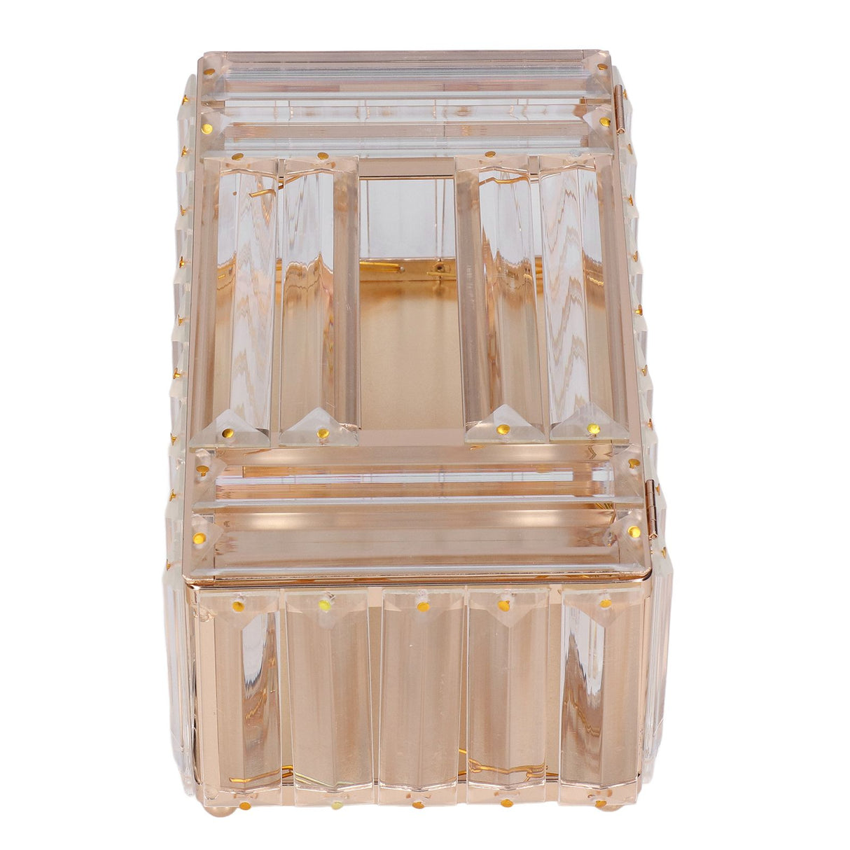 Tissues Box Gold Plating Process Fine Workmanship Simple Fashion Multi Purpose Tissue Storage BoxGold