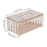 Tissues Box Gold Plating Process Fine Workmanship Simple Fashion Multi Purpose Tissue Storage BoxGold