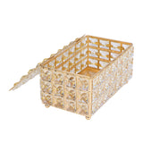 Tissue Box Holder Multifunctional Fashionable Design Exquisite Sturdy Durable Tissue HolderGold