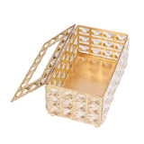Tissue Box Holder Multifunctional Fashionable Design Exquisite Sturdy Durable Tissue HolderGold - Extra Image