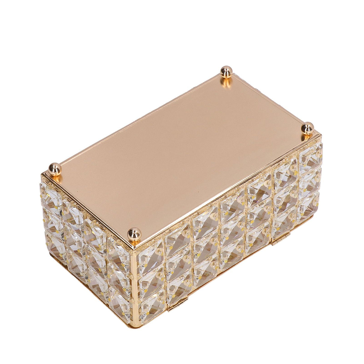 Tissue Box Holder Multifunctional Fashionable Design Exquisite Sturdy Durable Tissue HolderGold